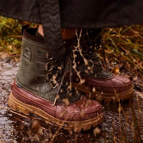 代购SOREL X Barbour 冰熊雪地靴联名限定户外靴GTX防水耐寒保暖