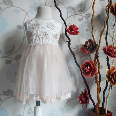 丹尼熊品牌童装库存折扣特卖女小童夏装绣花连衣裙纱裙公主裙