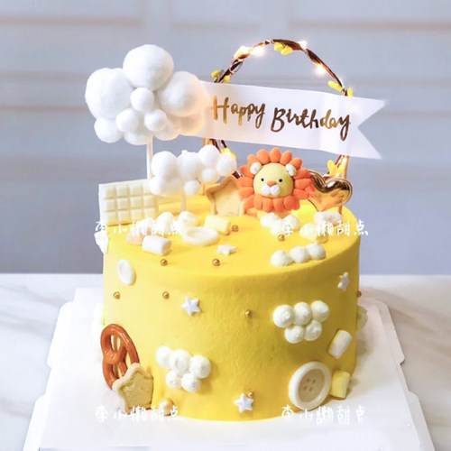 软陶小狮子狮子座生日插件