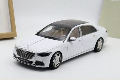 似真原厂 1:18奔驰S级迈巴赫S680 白色合金仿真车模型礼品收藏