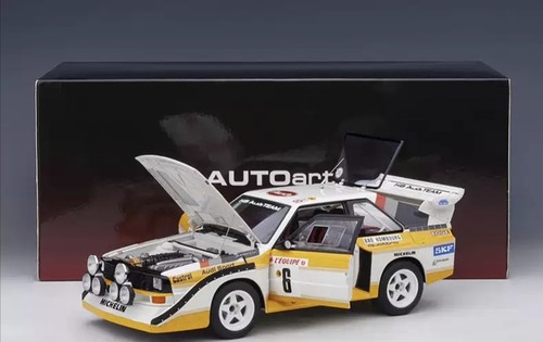奥拓正品1:18奥迪赛车全开蒙特卡洛拉力赛赛车仿真 汽车模型