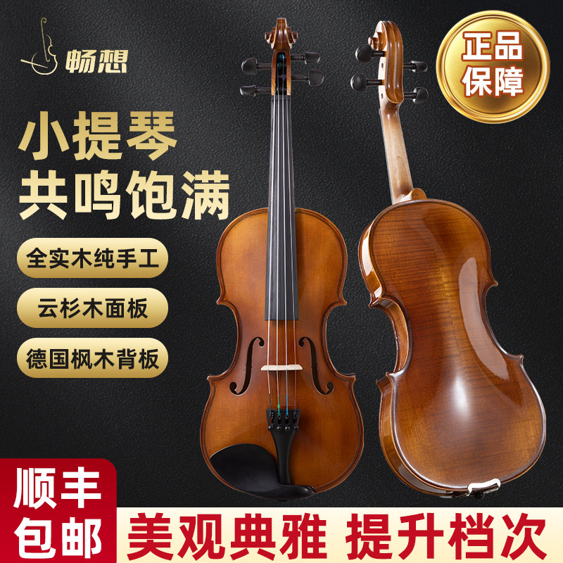 豪华礼包欧料天然虎纹小提琴专业演奏级小提琴全套配件手工小提琴