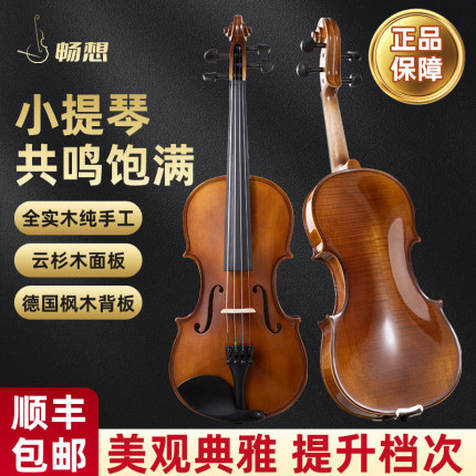 豪华礼包欧料天然虎纹小提琴专业演奏级小提琴全套配件手工小提琴