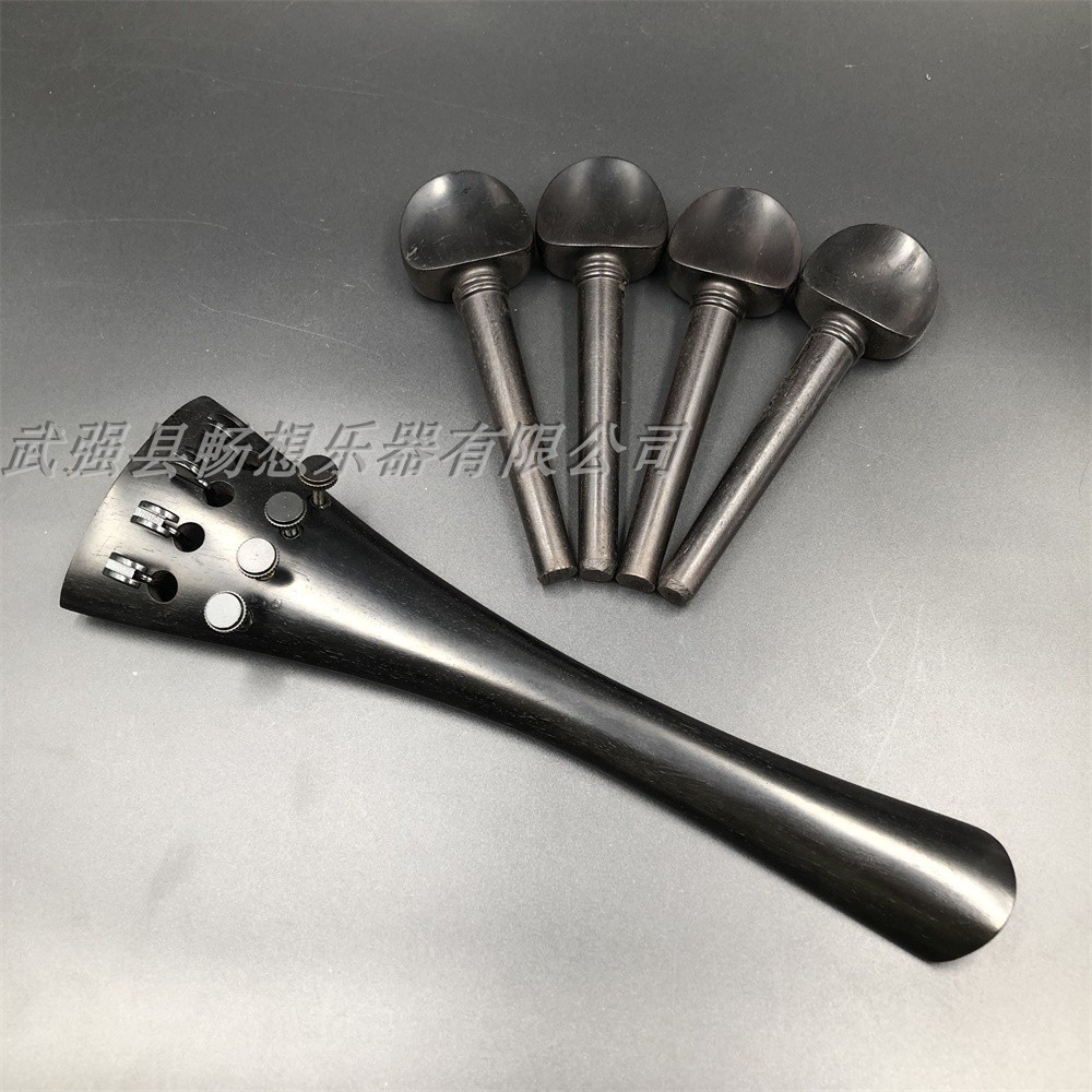 高质量4/4大提琴乌木配件 大提琴配件：拉弦板，弦轴