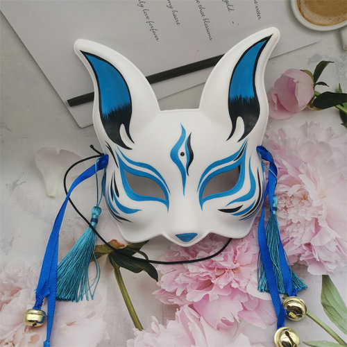 2023新款手绘狐狸面具 麒麟面具 动物面具 羊面具 万圣节化妆道具
