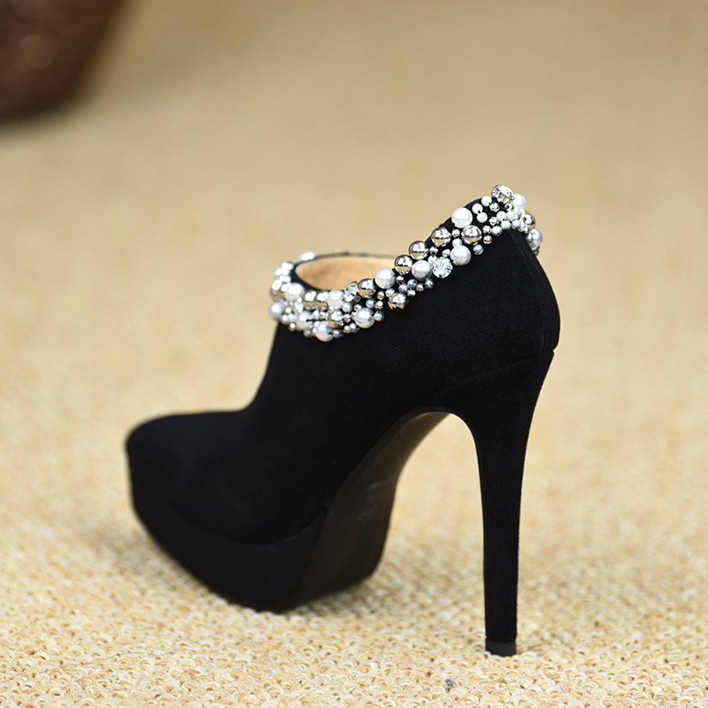 misili尖头细跟单鞋2026春夏季新款时尚高跟鞋侧拉链厚底真皮女鞋,女鞋,深口单鞋,淘宝优惠券,粉丝福利购,淘宝优惠卷