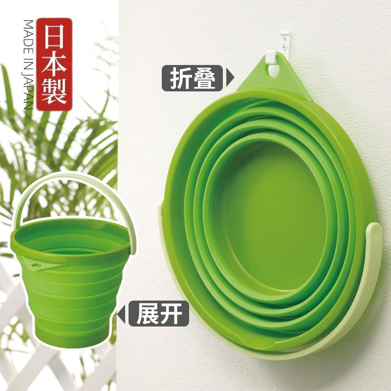 日本便携折叠硅胶水桶