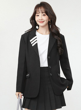 HG0K0008职场通勤中长款上衣长袖西装外套女1.14春