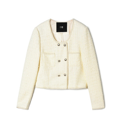 高端LY0K0005小香风高级感上衣短款外套女1.30春