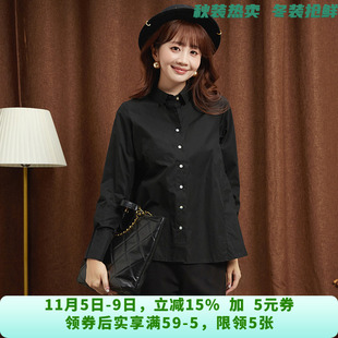 深圳南油NY0D0055单排扣棉质上衣宽松衬衫 女7.21秋