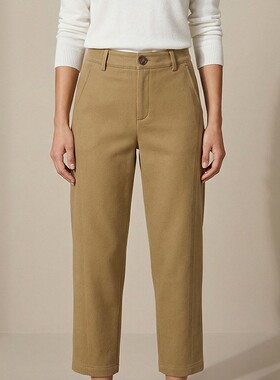 GM0P0002简约风九分裤修身显瘦裤子休闲裤女3.17春