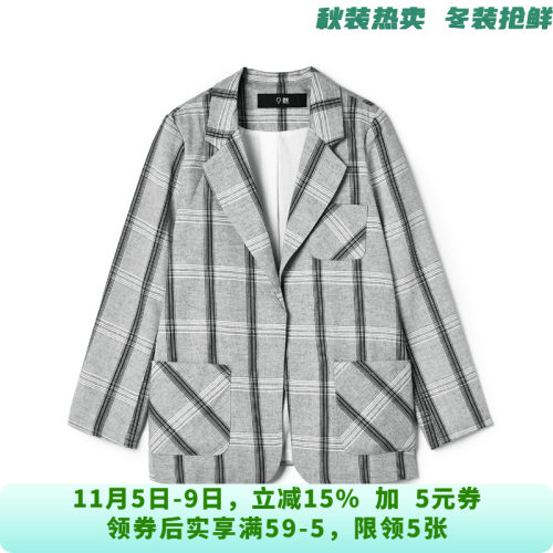 GO0K0008职业气质感西装上衣长袖开衫外套女10.17秋