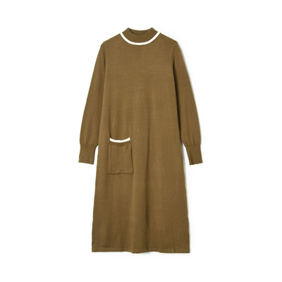 KS0A0002宽松长袖中裙套头微弹裙子连衣裙女1.26冬