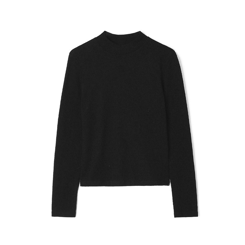 EE0C0001高弹修身内搭上衣套头长袖T恤女12.16春