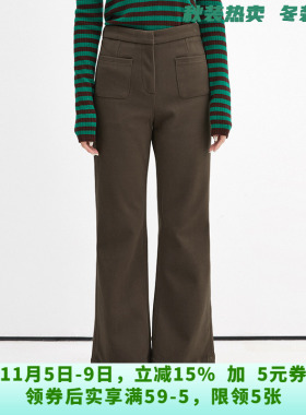 AU0P0002松紧腰长裤微弹修身裤子休闲裤女9.17秋