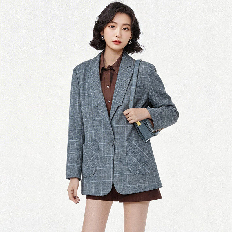 高端ZO0K0003百搭职场通勤西服长袖外套女4.9春