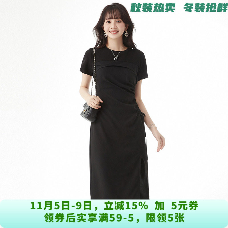 YV0A0018棉质舒适中长裙设计感裙子连衣裙女6.25夏