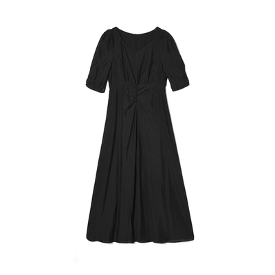 深圳南油NY0A0874含天丝气质长裙子连衣裙女7.29夏