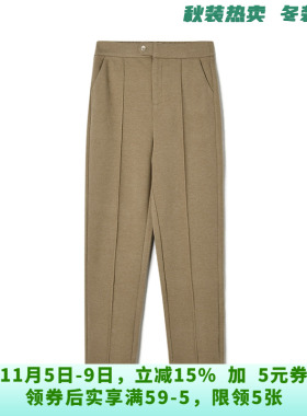 11.5#DN0P0002松紧腰长裤遮肉显瘦裤子休闲裤女2025冬
