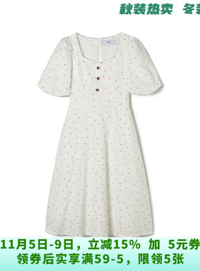 KC0A0005钉珠设计中长裙减龄款裙子连衣裙女6.15夏