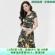 HH0A0278复古花卉短裙连衣裙专柜折扣女装 7.2夏