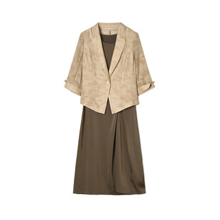 专柜折扣女装 中长裙两件套装 3.16春 外套 HH0U0048西装