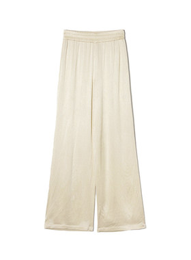 SE0P0011高级感垂坠长裤子松紧高腰休闲裤女4.17夏