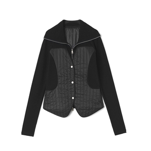 深圳南油CV0K0007拼接设计上衣长袖 外套女12.18春