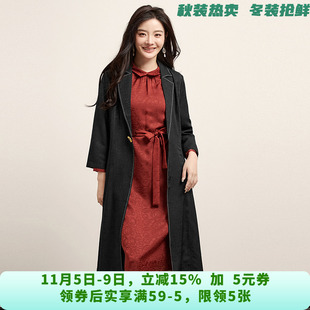 KB0A0012气质高级感中长裙单排扣裙子连衣裙女7.21秋