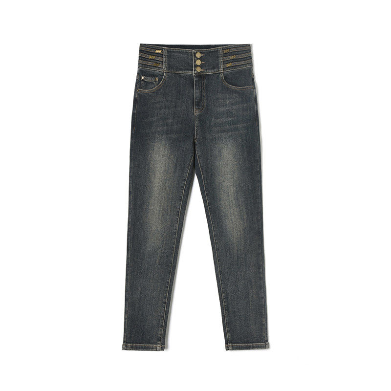 高端WI0S0001美式复古九分裤修身牛仔裤女1.12春,女装/女士精品,牛仔裤,淘宝优惠券,粉丝福利购,淘宝优惠卷