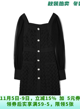 深圳南油NY0A0245都市时尚感短裙连衣裙女8.25秋