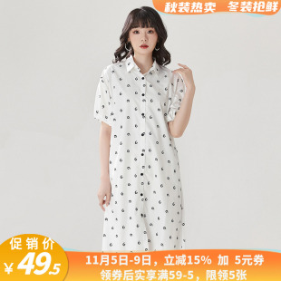 GK精品女装 品牌折扣店商场撤柜 职场气质通勤Polo领连衣裙夏