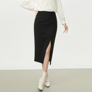 深圳南油CV0B0045简约气质包臀中长裙半身裙女3.26春