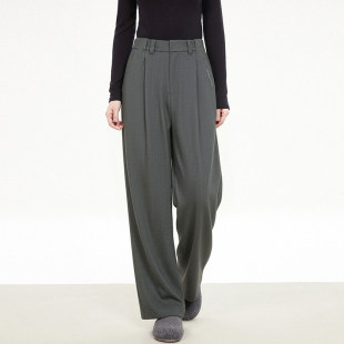 深圳南油CV0P0085简约通勤长裤 女3.26春 子休闲裤