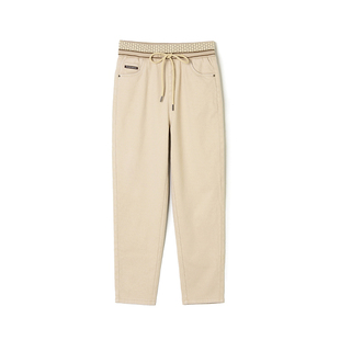 女12.19冬 子休闲裤 JJ0P0003松紧腰长裤 加绒微弹裤