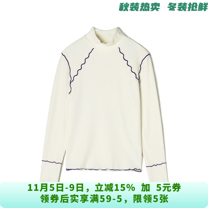 SY0C0001弹力修身上衣套头长袖打底T恤女11.25冬