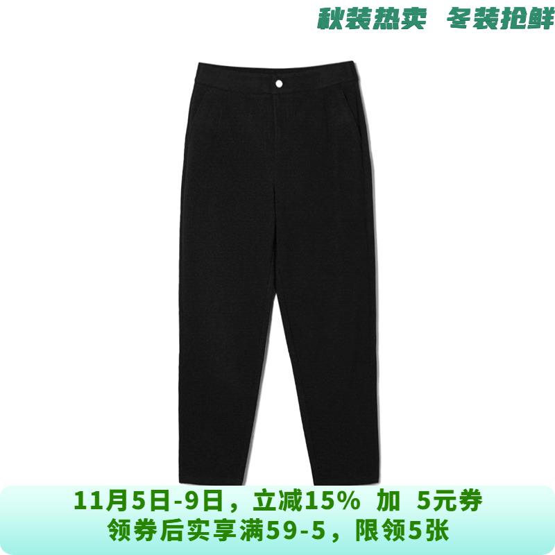 高腰通勤风长裤修身型