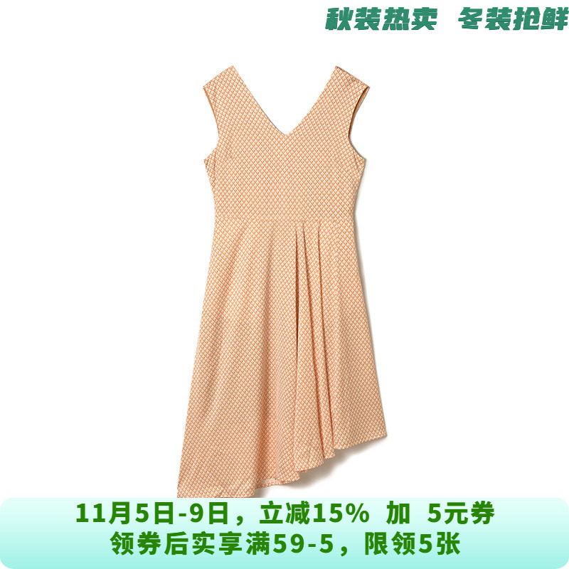 减龄中裙高腰无袖裙子连衣裙