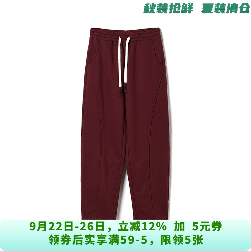 深圳南油NY0P0033松紧腰加绒长裤子休闲裤女10.6冬