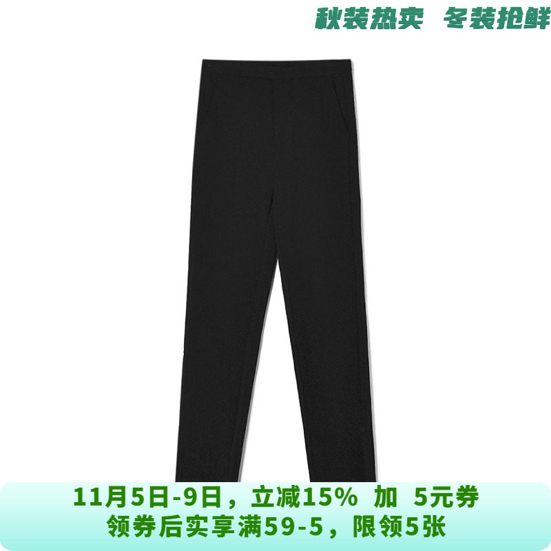 NH0P0036高腰微弹长裤修身显瘦裤子休闲裤女10.23秋