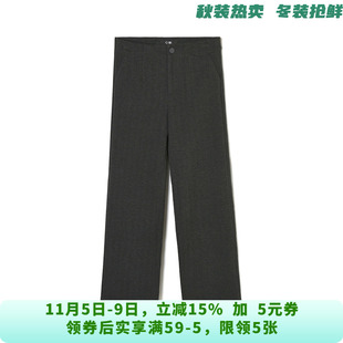 女10.7冬 子休闲裤 LD0P0079素雅通勤长裤 微弹力裤