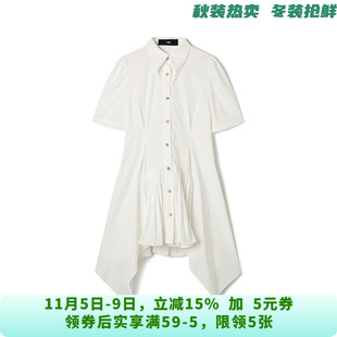 CZ0A0002棉质单排扣短裙设计感裙子连衣裙女6.20夏