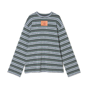 深圳南油CV0C0037休闲风中长款 上衣条纹T恤女12.19春