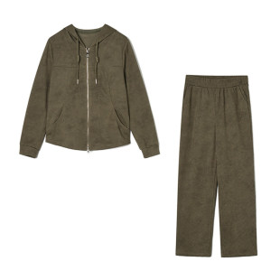 专柜折扣女装 两件套装 3.16春 长裤 HH0U0042休闲外套