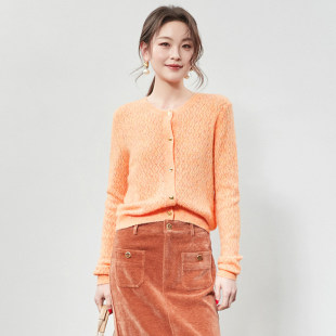 「秋」高端QR0K0008温婉知性美上衣短款 外套女2.24春