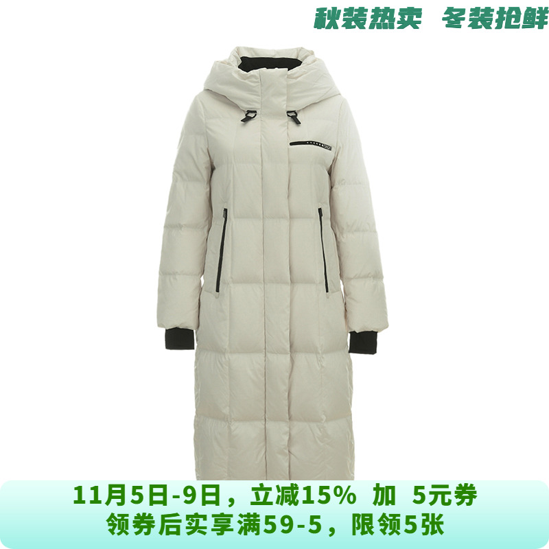 高端GF1B0034宽松休闲白鸭绒轻柔羽绒服女11.25冬