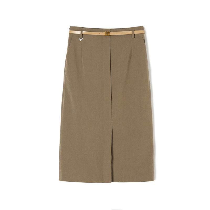 UX0B0022气质通勤风修身中长裙子半身裙女4.2春