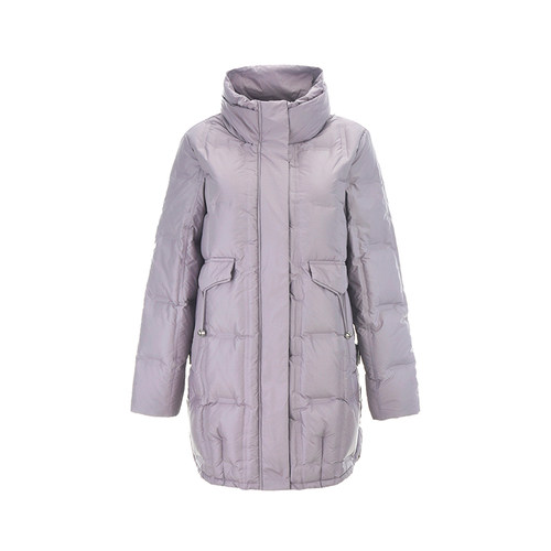 [禾哲]HZ1B0022时尚减龄中长款纯色羽绒服女12.1冬