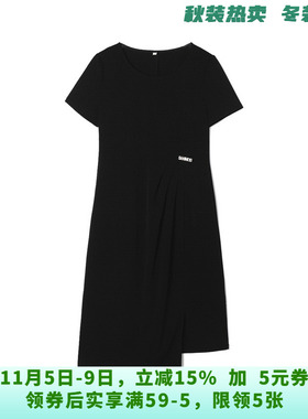 TS0A0048简单大方中裙微弹短袖裙子连衣裙女6.8夏