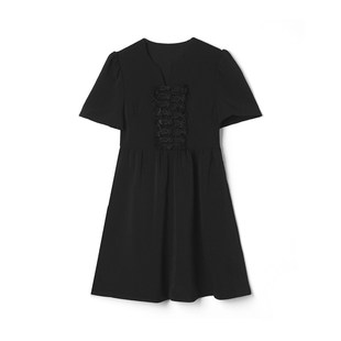 深圳南油NY0A0182端庄优雅高腰短裙连衣裙女1.24春